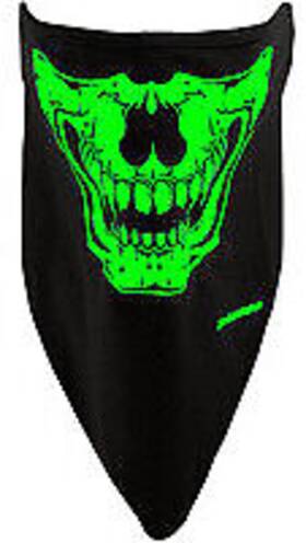 Vng008-gloa Schampa Stretch Face Mask Clown Glow Black 2503-0241