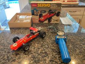 5312 Schuco Rare Vintage Ferrari Servo With Tethered R/c Fully Functioning Box