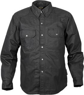 13503-5 Scorpion Covert Wax Riding Shirt Black Lg