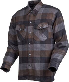 13603-3 Scorpion Covert Moto Flannel Black/brown/grey Sm