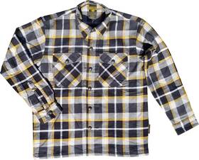 13803-6 Scorpion Covert Moto Flannel Shirt Xl White/yellow