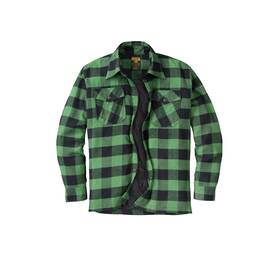 13703-3 Scorpionexo Covert Moto Flannel - Green/black Small Closeout