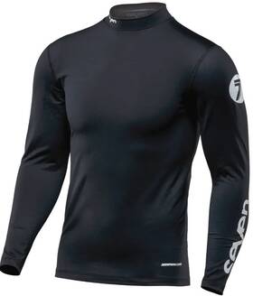 Seven 190490010921 Zero Cold Wthr Compress Jersey Black