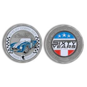 Sa-cg-coin-427 Shelby American Cobra 427 60th Anniversary Collectable Coin - Super Snake Terlingua Svt