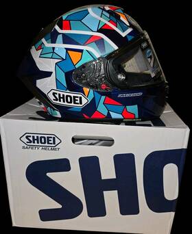 0105-1610-07 Shoei X-15 Mrqz Barcelona Tc-10 Helmet