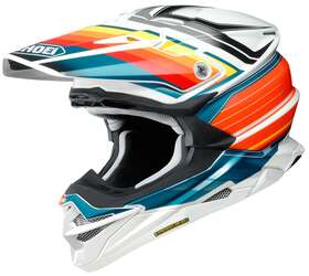0146-1708-08 Shoei Vfx-evo Pinnacle Helmet Xxl Orange/teal/white