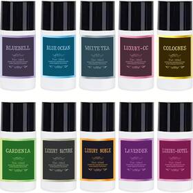 250806 Shonoppy Car Air Freshener Refill Cologne Aromatherapy Oil 10 Pcs 10pcs Colorful