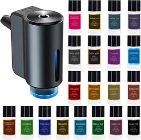 4436 Shonoppy Smart Car Air Fresheners Diffuser With 4pcs Essential Grey 20pcs Oils New