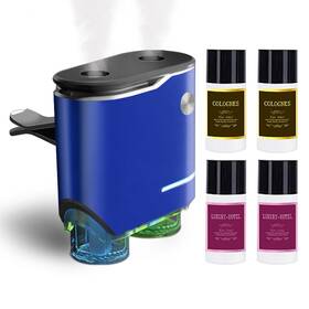 Sp-2503 Shonoppy Smart Car Air Fresheners Diffuser With 4pcs 0.11 Fl Oz Pack Of 3 Blue