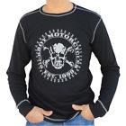 Sick Boy Mens Black Thermal Long Sleeve Tee