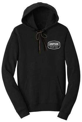 44109s Simpson High Quality Original Logo Racing Hoodie Small 20/21 Black