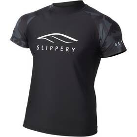 3250-0139 Slippery Rashguard Short Sleeve Black Camo - Mens Size Xl