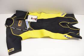 7043-60-04 Slippery Yellow Large Reform Springsuit Nos