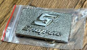 Spp-525 Snap-on Vtg Tools Belt Buckle Gold Silver Solid Brass Collectible Chrome