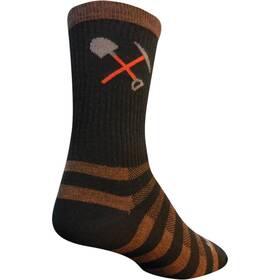 Sockguy 091037132352 Trail Maintenance Wool Socks - 6 Inch Black Large/x-large Wcrtrail L
