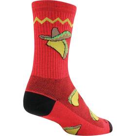 Sockguy 091037695659 Crew Taco Socks - 6 Inch Red Small/medium Crtaco