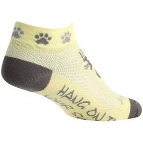 Sockguy 602573085004 Classic Scratch Socks - 1 Inch Yellow/gray Womens Small/medium Lscratch