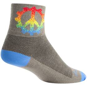 Sockguy 602573085172 Classic Peace Ring Socks - 3 Inch Gray Small/medium Peacering
