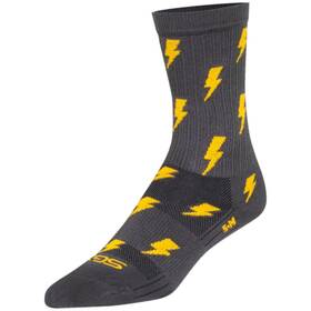 Sockguy 602573795941 Sgx Lit Socks - 6 Inch Gray Large/x-large X6litgray L