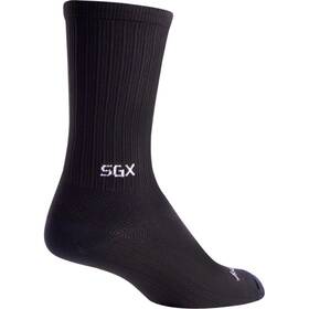 X6blk-l Sockguy Sgx Black Socks - 6 Inch Large/x-large X6blk L