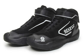 Sco0012crew075nr Sparco Shoe Pit Stop Black Size 7.5 0012crew075nr