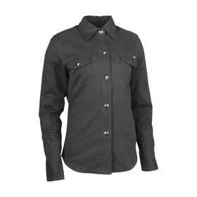 880431 Speed & Strength And Society Armored Moto Womens Shirt Md Black
