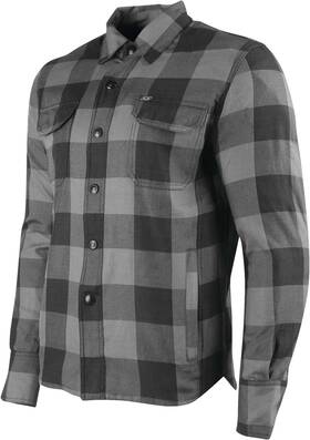 889733 Speed & Strength And True Grit Armored Moto Shirts Lg Gray/black #889733