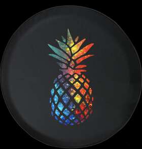 Tirecvr-mar103 Sport Covers Spare Tire Cover Multicolor Pineapple Fuirt Offroad Adventure Jk Jl Cj 32in