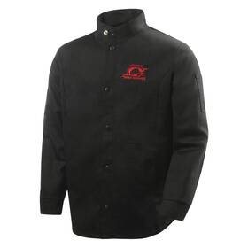 1160-l Steiner - Pro-series Large Black Flame Resistant Cotton Welding Jacket
