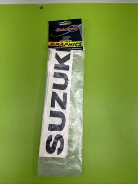 109006 Sticker Point Carbon Fiber Suzuki Logo Decal Approx. Size 9 Inch X2 Nos