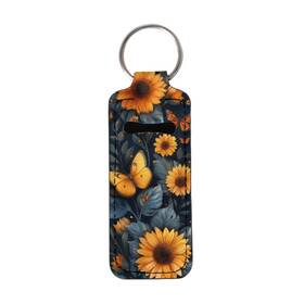 P9-a1-8 Stuoarte Chapstick Holder One Size Butterfly Sunflower - Blue And Yellow