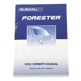 Msa5m0202a Subaru Oem New Genuine 2002 Forester Owners Manual Instruction Guide