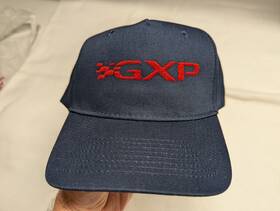 Deepredgxphat006 Super D Specialties Pontiac Gxp Deep Blue Hat Embroidered Red- New - Port And Co. 5 Panel