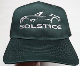 Envygreensolkappasilvhat005 Super D Specialties Pontiac Solstice Kappa Envy Green Hat Embroidered Silver- Port And Co. 5 Panel