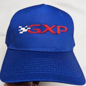 Royalbluesilvernredgxphat006 Super D Specialties Pontiac Gxp Royal Blue Hat Embroidered Silver-n-red Port And Co. 5 Panel New