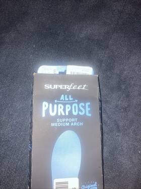 2410 Superfeet Foot Bed Insole -blue - Size E M 7.5-9 W 8.5-10