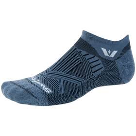 Zcn20tz-l Swiftwick Aspire No Show Socks - Denim Large
