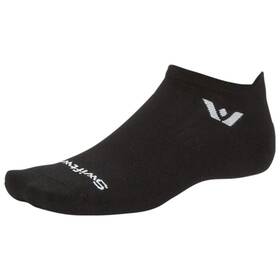 Zct0001-s Swiftwick Aspire No Show Socks - Circuit Black Small