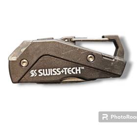 Swiss Tech 760750610156 Edc Tactical Keychain Multitool Flashlight Pocket Led Screwdriver Kni