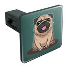 Th.z001263 M Unbranded Pug Sticking Out Tongue Tow Trailer Hitch Cover Plug