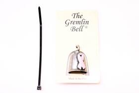 22-0239 The Gremlin Bell Pewter Breast Cancer Awareness Nos