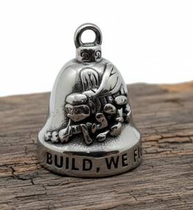 Rb84 The Ride Bell Comany Military Stainless Steel Navy Seabees Motorcycle 84