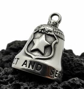 Rb83 The Ride Bell Company Police Motorcycle Biker Law Enforcement Edition Stainless Steel 83