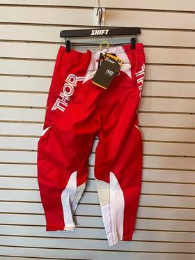 2901-5249 Thor Open Box Mens Phase Hyperion Dirt Bike Pants Red/white Size 36