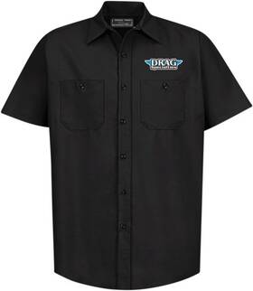 Drg31st24bk5x Throttle Threads Drag Specialties Short-sleeve Shop Shirts