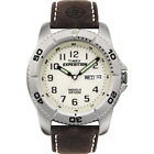 T46681 Timex Expedition Mens Traditional Silver Brown