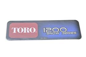 131-5911 Toro Snow Series Decal Nos