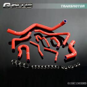 Cnnell0912-372 Transmotor2013 Fit For Civic 1.6l Sohc D15 D16 Eg Ek 92-00 9pcs Red Radiator Silicone Hose