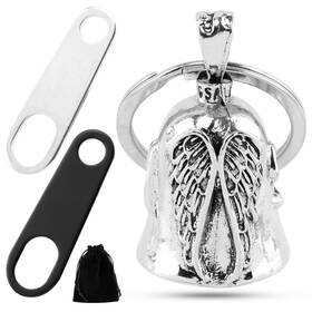 22385793 Trasylph Motorcycle Bells For Bikers Guardians Angel 0.98x1.57inch Wings