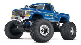36034-1-bluex Traxxas Remote Control Vehicle Big Foot Ready-to-race 2wd 1/1